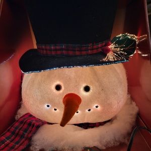 Fiber-Optic Light-Up Snowman Winter Christmas International Pan Asian Creations